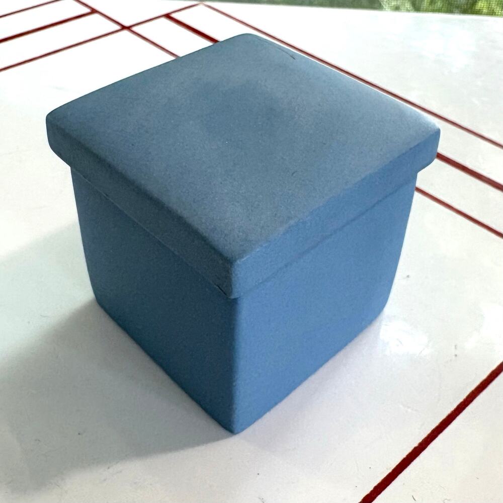 Vintage Wedgwood Blue Presentation Box Small Lidded Gift Box